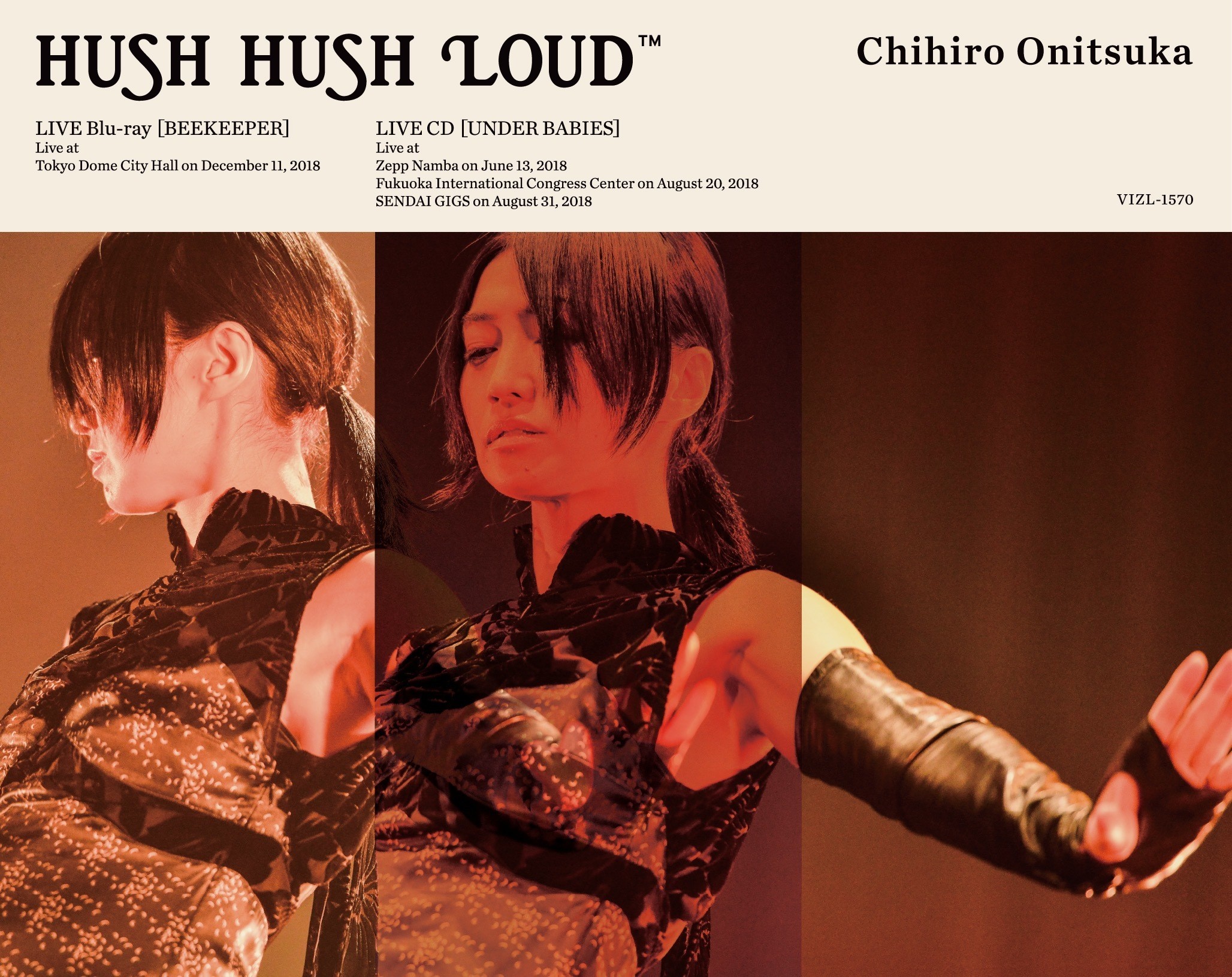 鬼束ちひろ (Chihiro Onitsuka) – HUSH HUSH LOUD [FLAC + MP3 320 + DVD ISO] [2019.03.20]