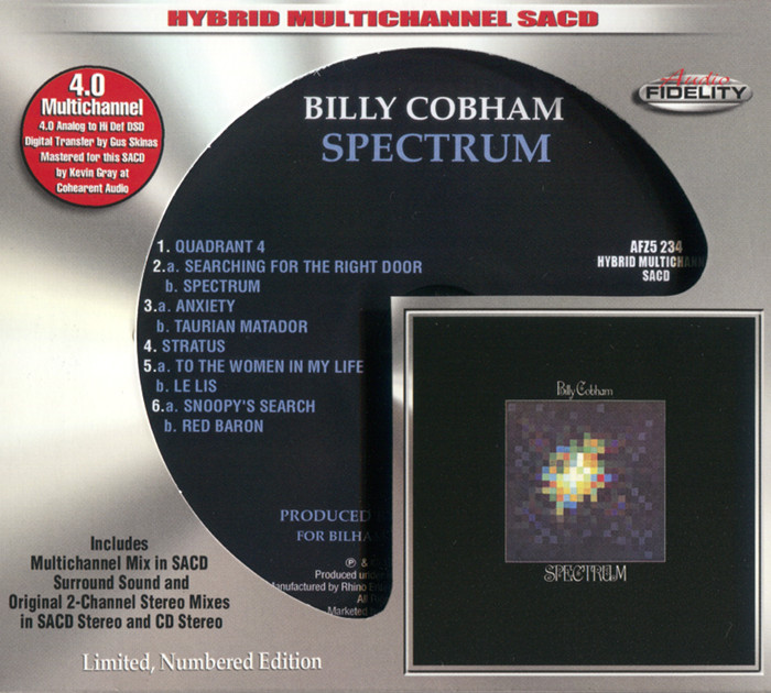 Billy Cobham - Spectrum (1973) [Audio Fidelity 2016] {SACD ISO + FLAC 24bit/88,2kHz}