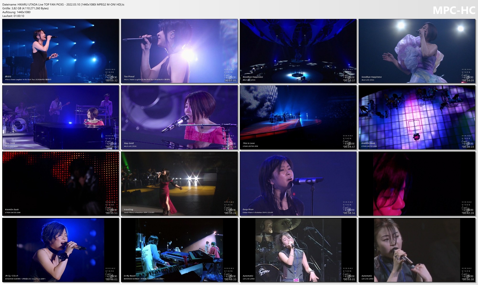 宇多田ヒカル (Utada Hikaru) – HIKARU UTADA Live TOP FAN PICKS (M-ON! 2022.03.10)