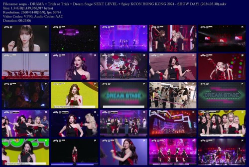 [MUSIC VIDEO] aespa – DRAMA + Trick or Trick + Dream Stage NEXT LEVEL + Spicy KCON HONG KONG 2024 – SHOW DAY1 (2024.03.30) [2023.03.30]