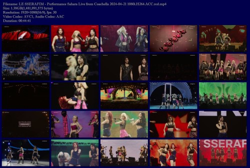 LE SSERAFIM (르세라핌) – Performance Sahara Live from Coachella 2024.04.21