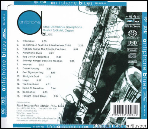 Arne Domnerus - Antiphone Blues [FIM SACD 050] SACD ISO
