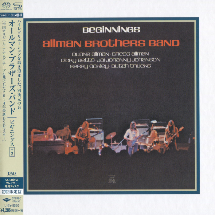 The Allman Brothers Band – Beginnings (1973) [Japanese SHM-SACD 2014] {SACD ISO + FLAC 24bit/88.2kHz}