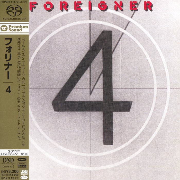 Foreigner - 4 (1981) [Japanese SACD 2011] {SACD ISO + FLAC 24bit/88.2kHz}