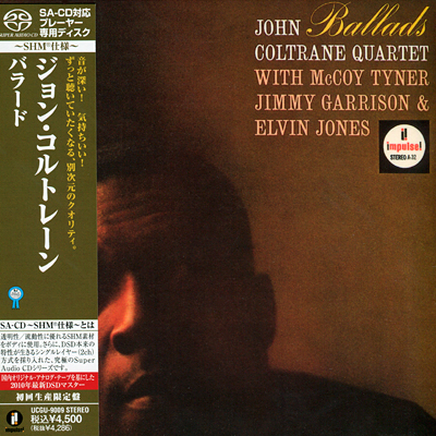 John Coltrane Quartet – Ballads (1962) [Japanese Limited SHM-SACD 2010 # UCGU-9009] {SACD ISO + FLAC 24bit/88,2kHz}