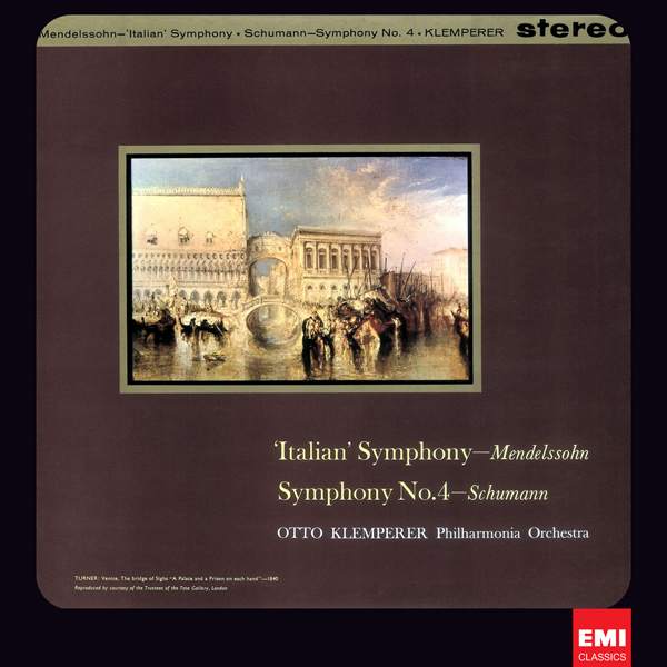 Mendelssohn: Symphony No. 4 ‘Italian’ / Schumann: Symphony No. 4 - Philharmonia Orchestra, Otto Klemperer (1960/2012) [HDTracks FLAC 24bit/96kHz]