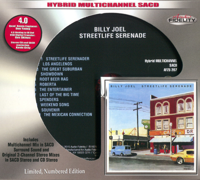 Billy Joel - Streetlife Serenade (1974) [Audio Fidelity 2015] {SACD ISO + FLAC 24bit/88,2kHz}