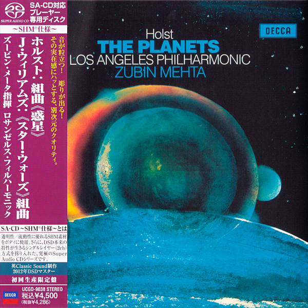 Zubin Mehta, Los Angeles Philharmonic - Holst: The Planets, John Williams: Star Wars Suite (1971/1978) {SACD ISO + FLAC 24bit/88,2kHz}