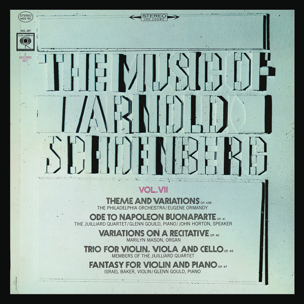 The Music of Arnold Schoenberg Vol. 7: Chamber Music – Glenn Gould (1967/2015) [Qobuz FLAC 24bit/44,1kHz]