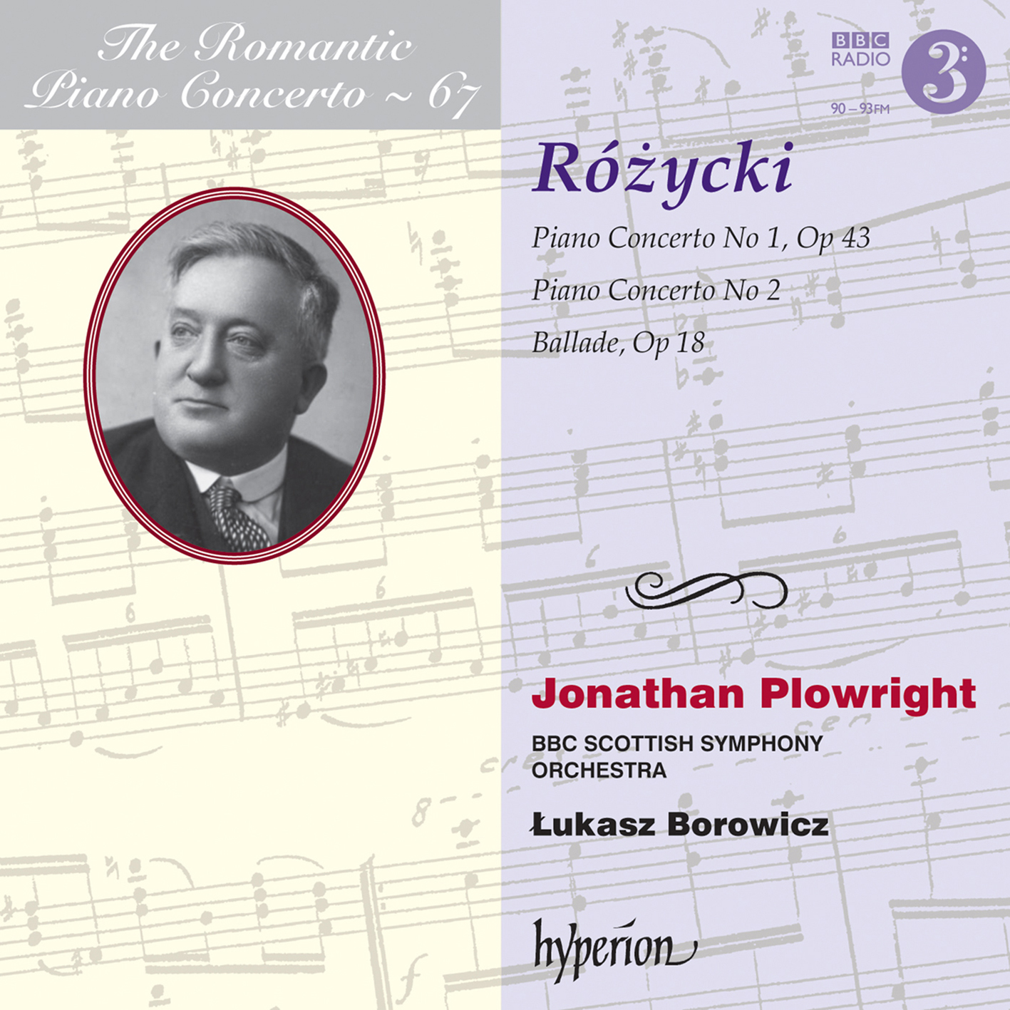 Jonathan Plowright, BBC Scottish SO, Borowicz - Rozycki: Piano Concertos (2016) [Hyperion FLAC 24bit/96kHz]