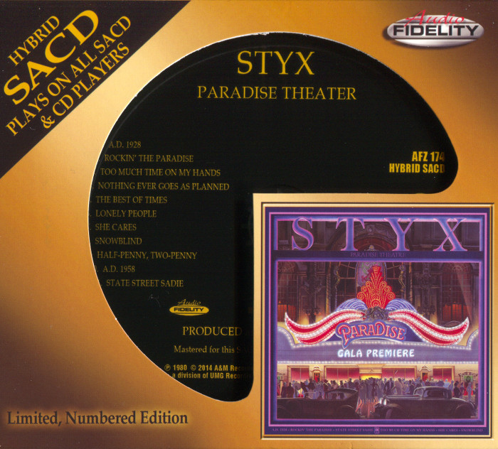 Styx – Paradise Theater (1981) [Audio Fidelity 2014] {SACD ISO + FLAC 24bit/88,2kHz}