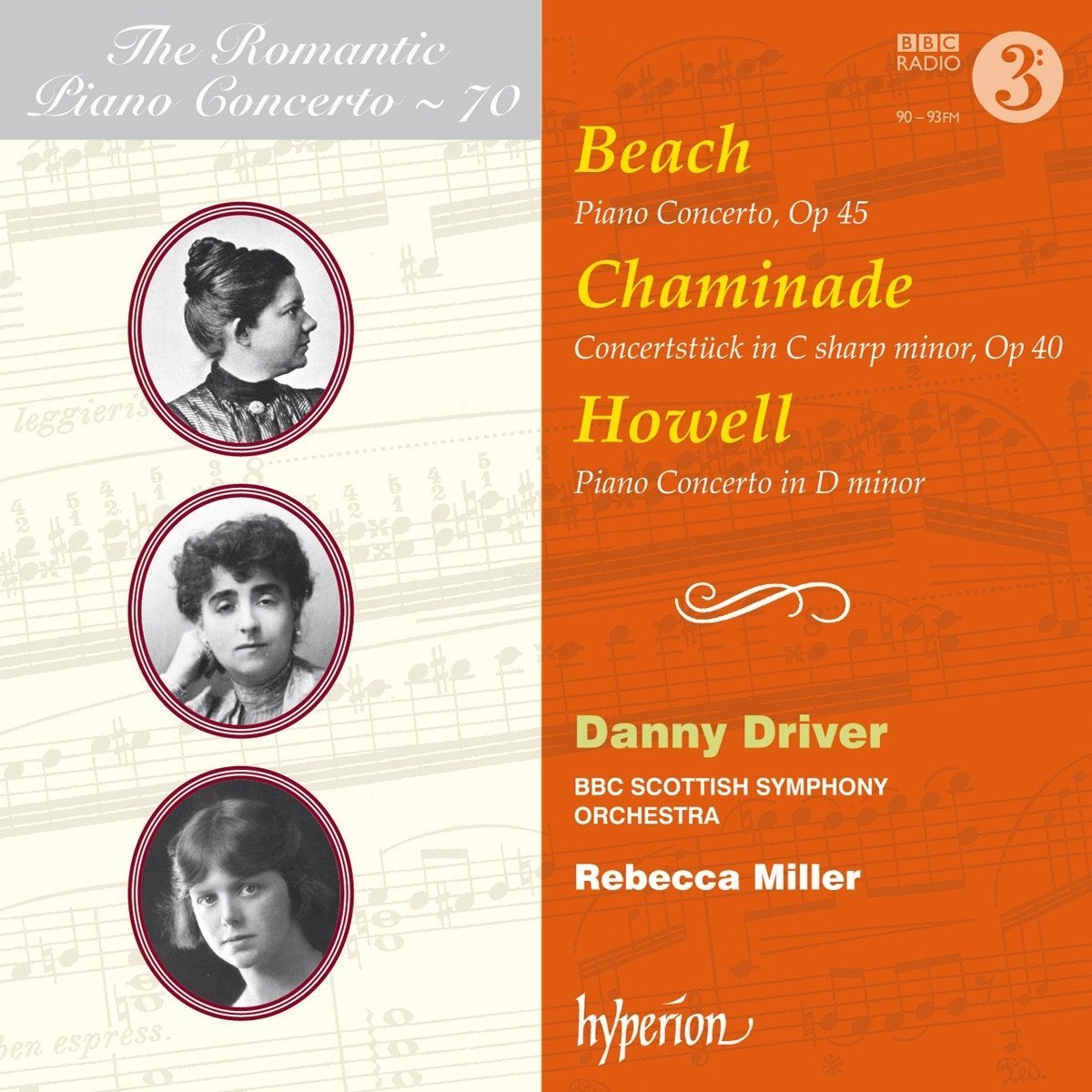 Danny Driver ‎- Beach, Chaminade & Howell: Piano Concertos (2017) [Hyperion FLAC 24bit/96kHz]