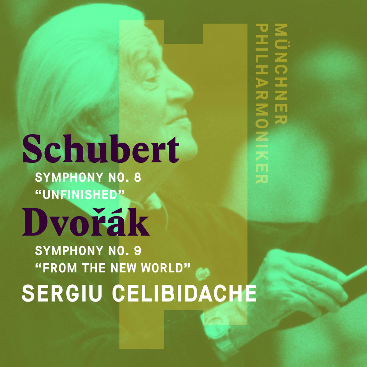 Sergiu Celibidache - Schubert: Symphony No. 8, "Unfinished" / Dvorak: Symphony No. 9, "From the New World" (2017) [Qobuz FLAC 24bit/96kHz]