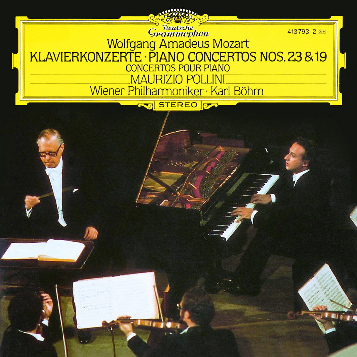 Wolfgang Amadeus Mozart - Piano Concertos 23 & 19 - Maurizio Pollini, Karl Bohm & Wiener Philharmoniker (1976/2012) [e-Onkyo FLAC 24bit/192kHz]