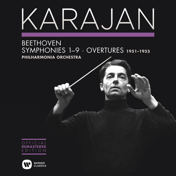 Philharmonia Orchestra, Herbert von Karajan – Beethoven: Symphonies Nos. 1-9 & Overtures (1951-1955) (2014) [HDTracks FLAC 24bit/96kHz]