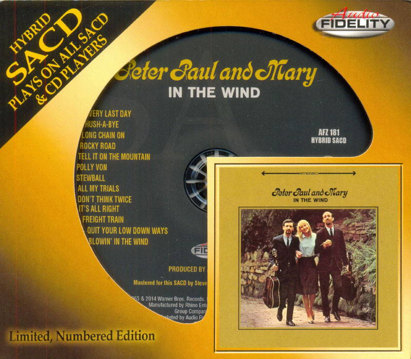 Peter, Paul and Mary - In The Wind (1963) [Audio Fidelity 2014] {SACD ISO + FLAC 24bit/88,2kHz}