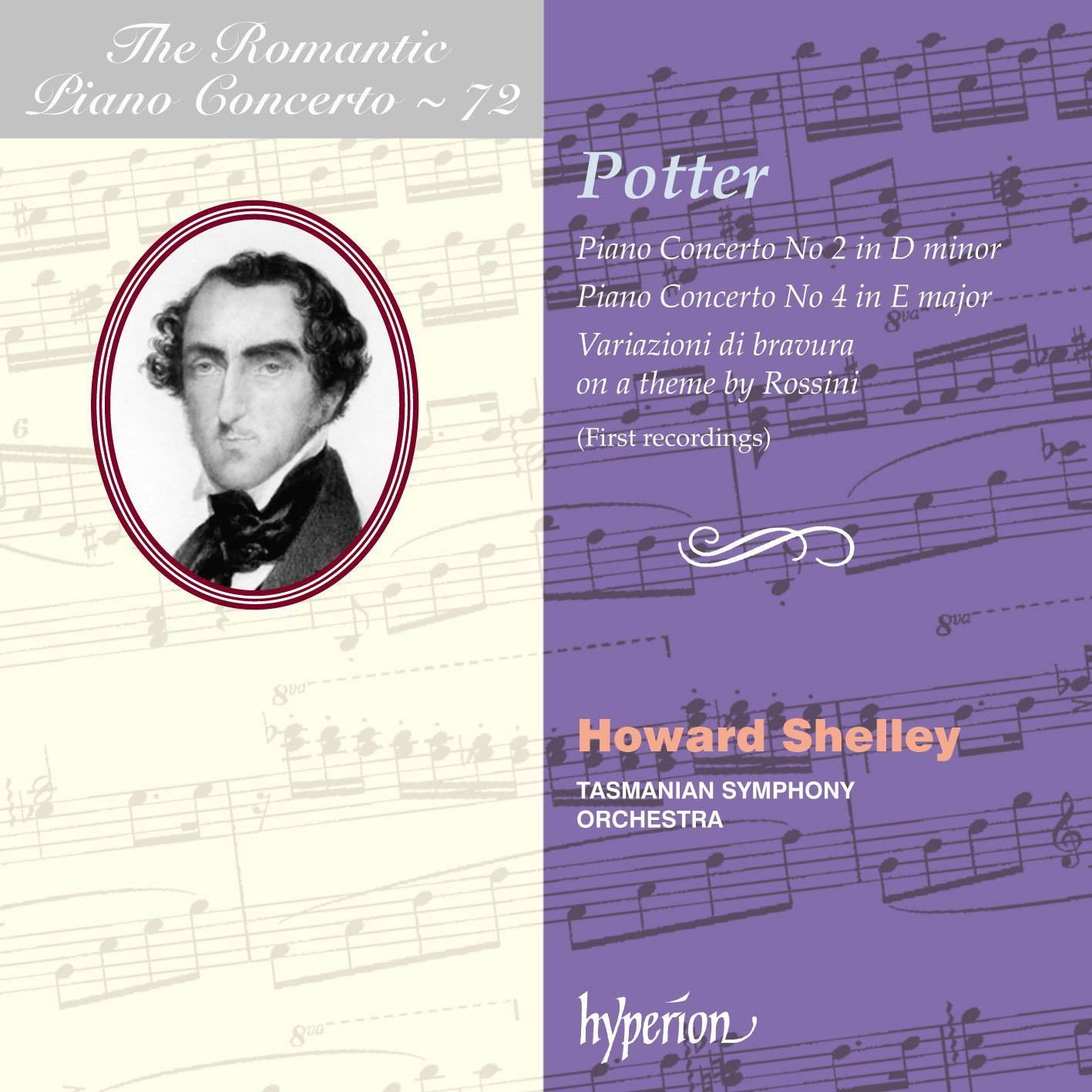 Howard Shelley & The Tasmanian Symphony - Potter: Piano Concertos Nos. 2 & 4 (2017) [Hyperion FLAC 24bit/96kHz]