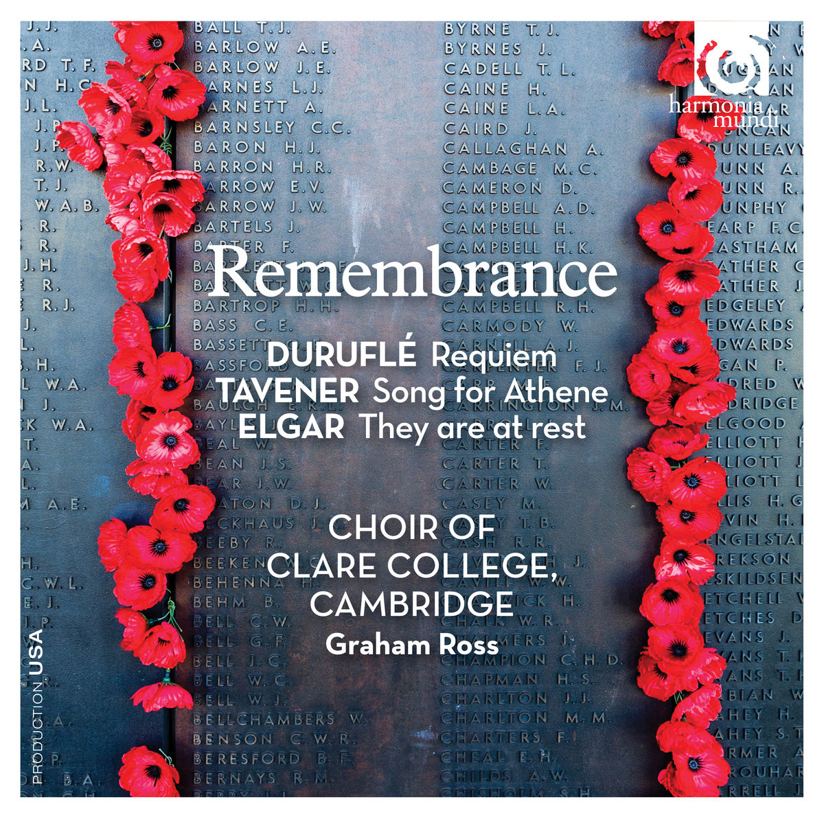 Choir of Clare College, Cambridge & Graham Ross - Remembrance (2016) [Qobuz FLAC 24bit/96kHz]