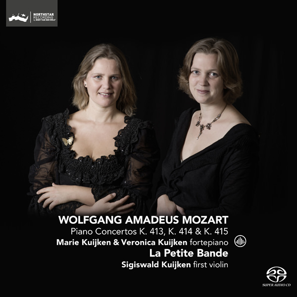 Marie & Veronica Kuijken, La Petite Bande - Mozart: Piano Concertos KV 413, 414 & 415 (2017) [FLAC 24bit/352,8kHz]