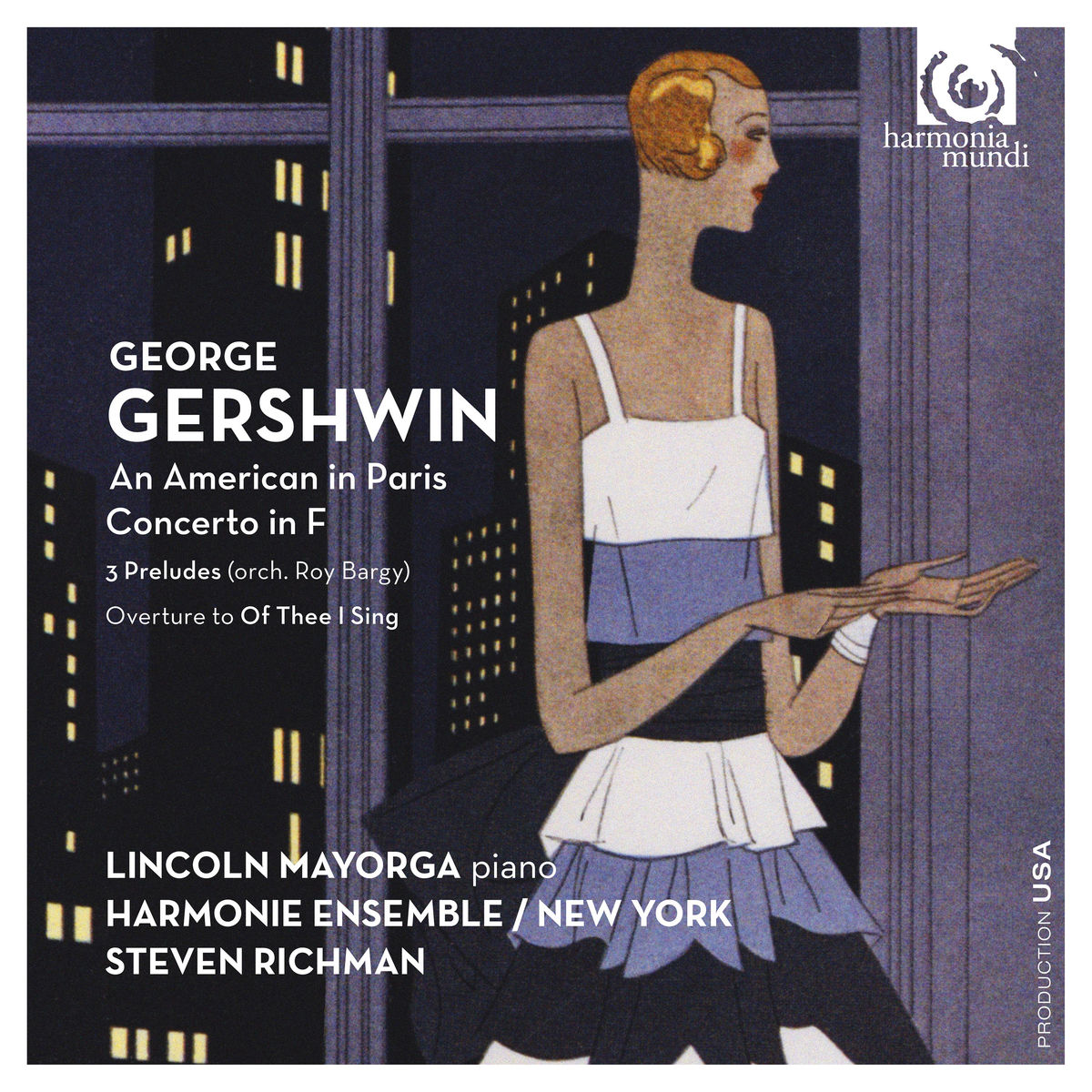 Harmonie Ensemble / New York , Lincoln Mayorga, Steven Richman – George Gershwin: An American in Paris & Concerto in F (2016) [Qobuz FLAC 24bit/96kHz]