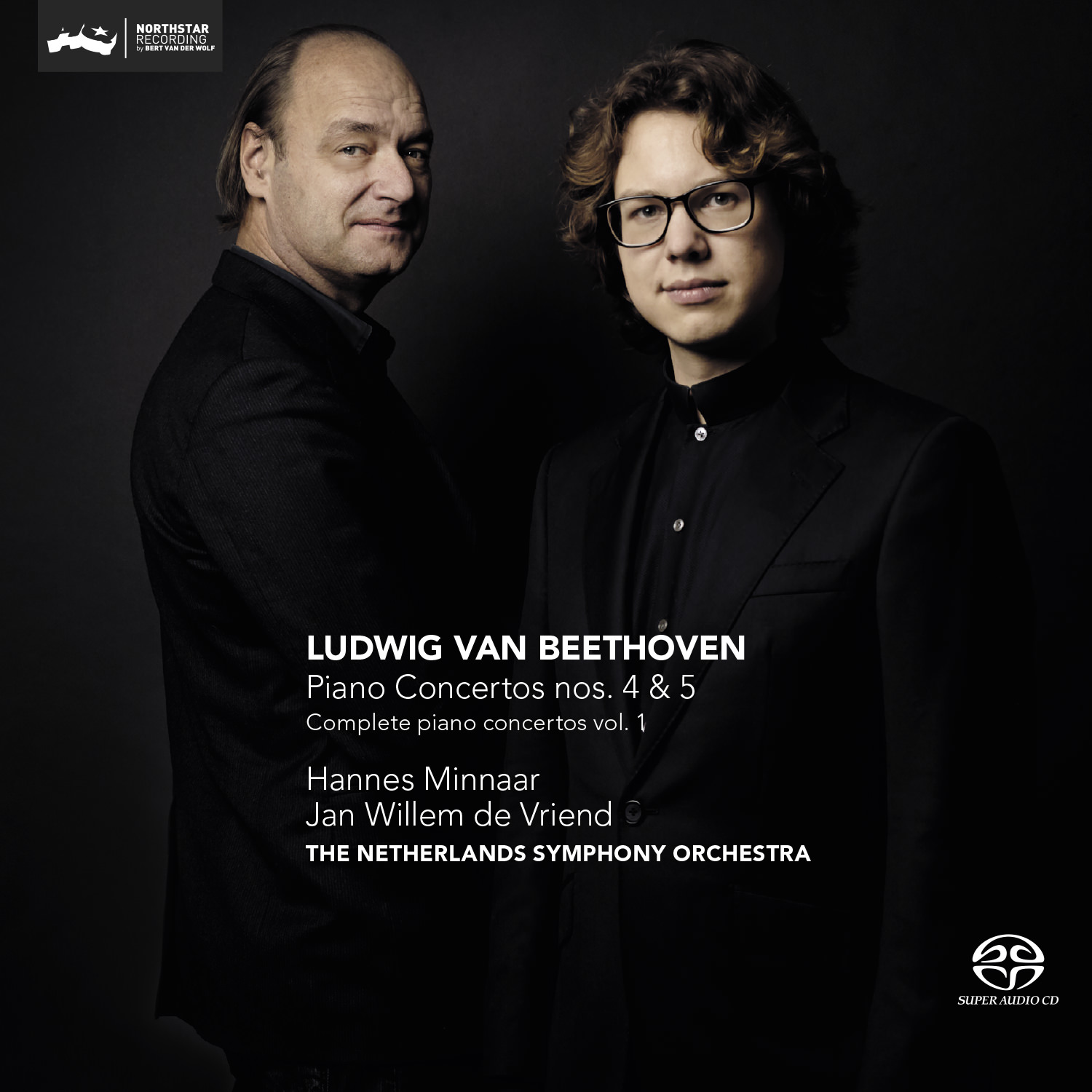 Hannes Minnaar, The Netherlands Symphony Orchestra, Jan Willem de Vriend – Beethoven: Piano Concertos Nos. 4 & 5 – Complete Piano Concertos, Vol. 1 (2015) [FLAC 24bit/352,8kHz]