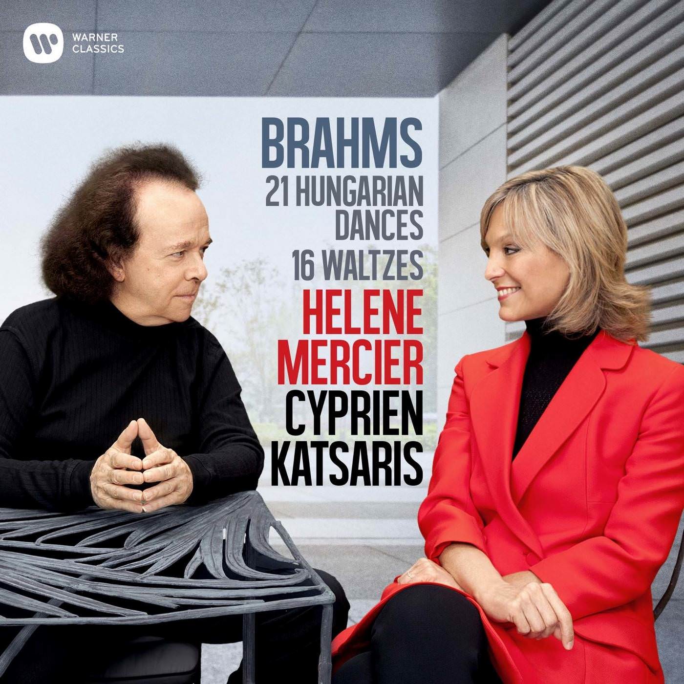 Cyprien Katsaris & Helene Mercier - Brahms: 21 Hungarian Dances & 16 Waltzes for Piano Four (2018) [FLAC 24bit/44,1kHz]