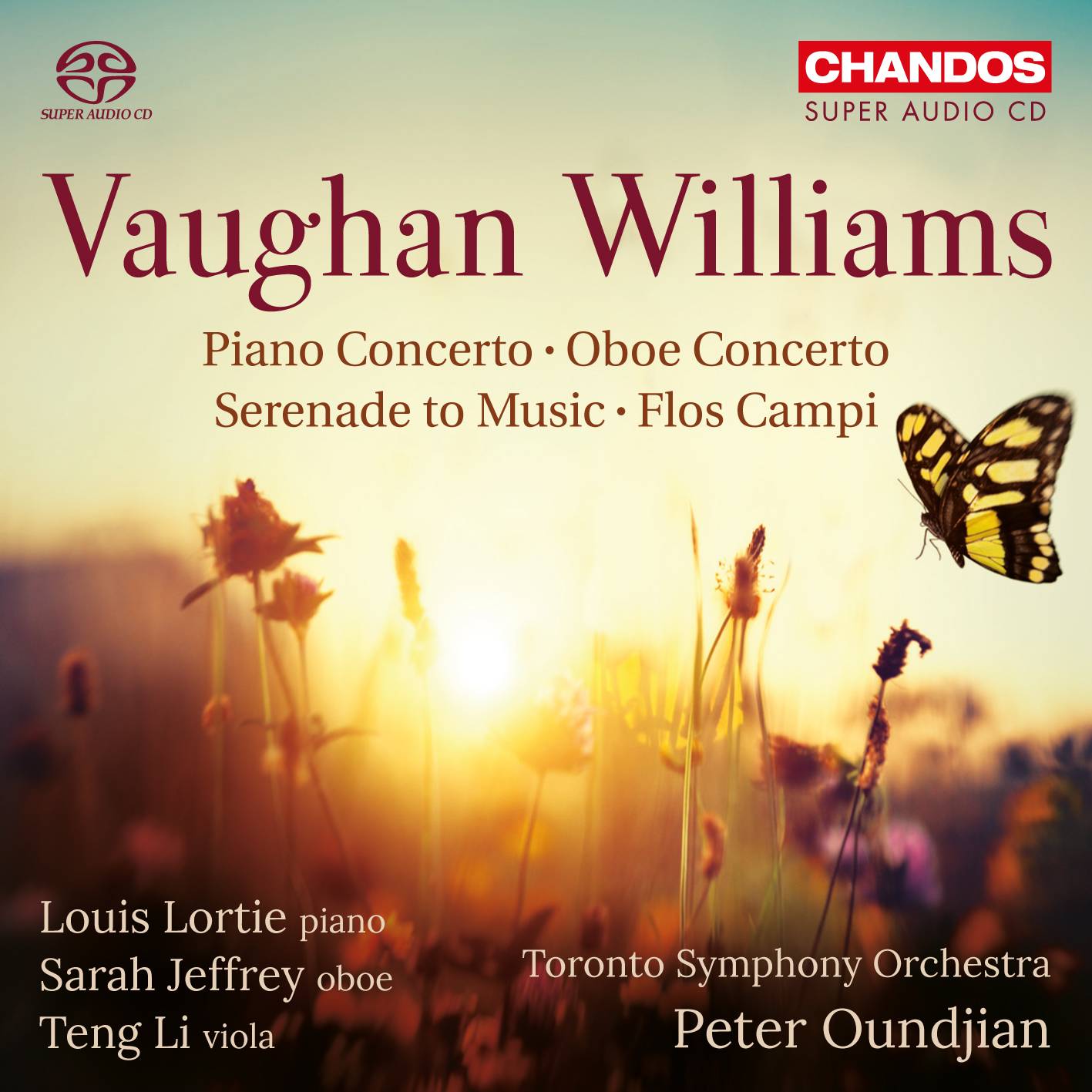 Peter Oundjian, Toronto Symphony Orchestra - Vaughan Williams: Piano Concerto, Oboe Concerto, Serenade to Music & Flos Campi (2018) [FLAC 24bit/96kHz]