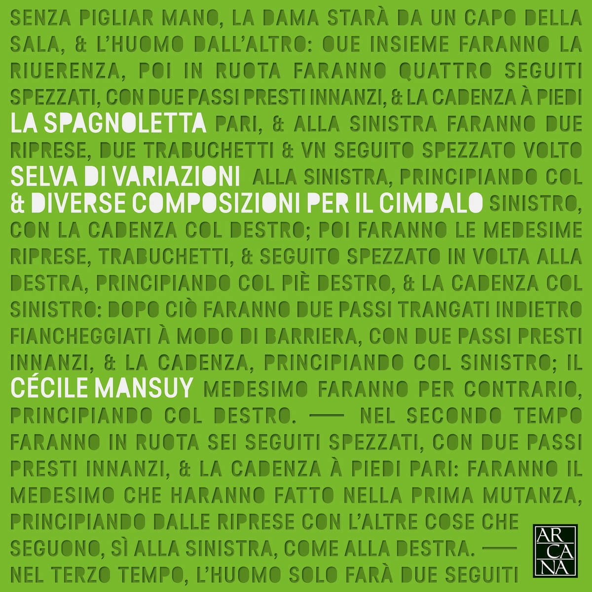 Cecile Mansuy – La Spagnoletta: Selva di variazioni & diverse composizioni per il cimbalo (2018) [FLAC 24bit/96kHz]