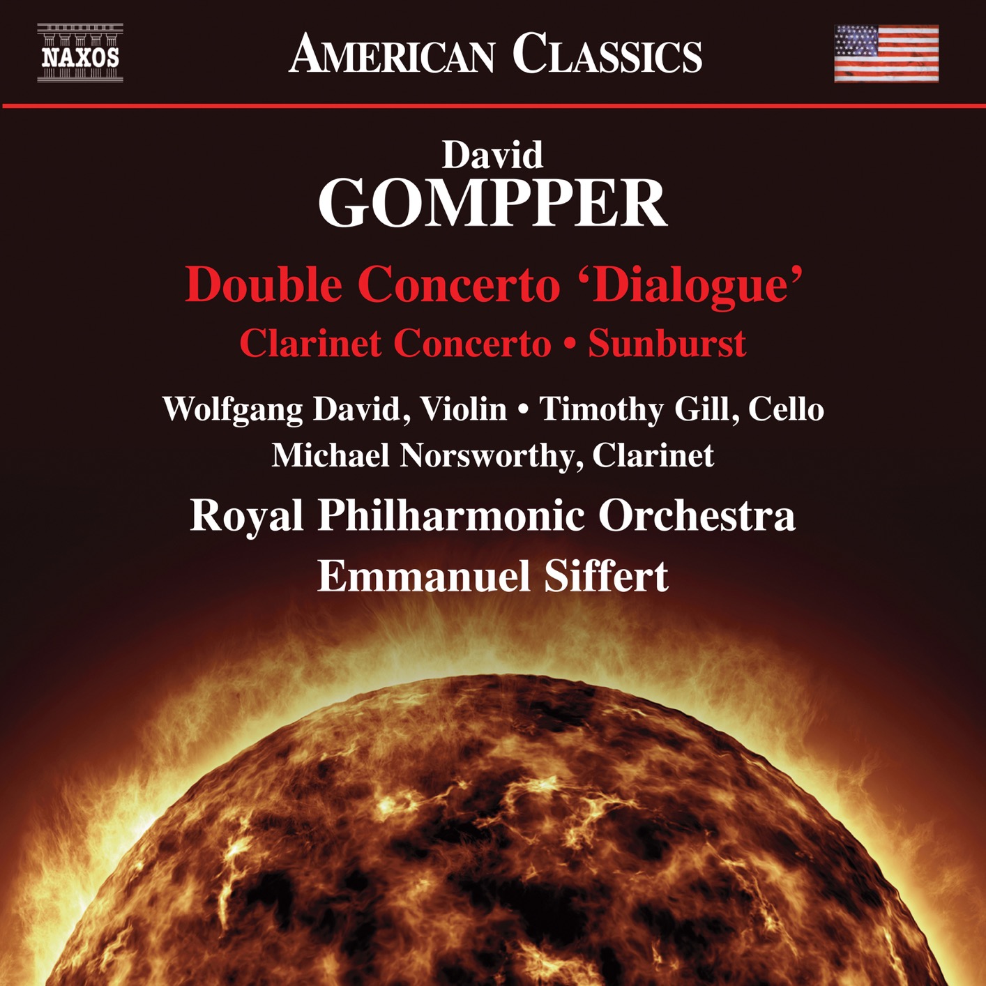 Emmanuel Siffert, Royal Philharmonic Orchestra - David Gompper: Double Concerto "Dialogue", Clarinet Concerto & Sunburst (2019) [FLAC 24bit/96kHz]