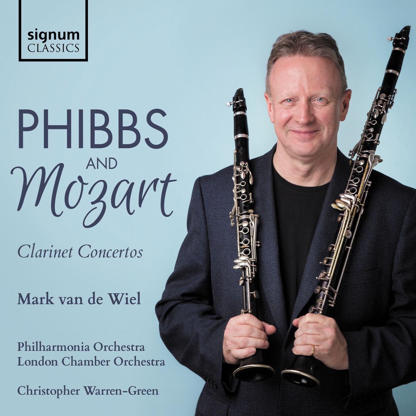 Mark van de Wiel – Phibbs & Mozart: Clarinet Concertos (2019) [FLAC 24bit/48kHz]