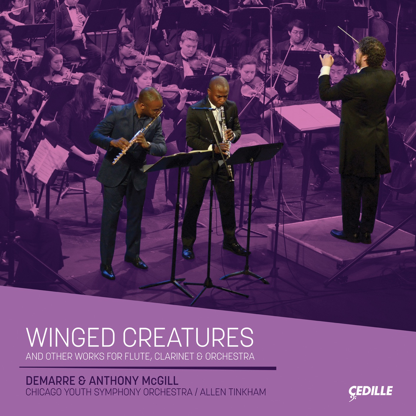 Demarre & Anthony McGill, Chicago Youth Symphony Orchestra & Allen Tinkham - Winged Creatures (2019) [FLAC 24bit/96kHz]