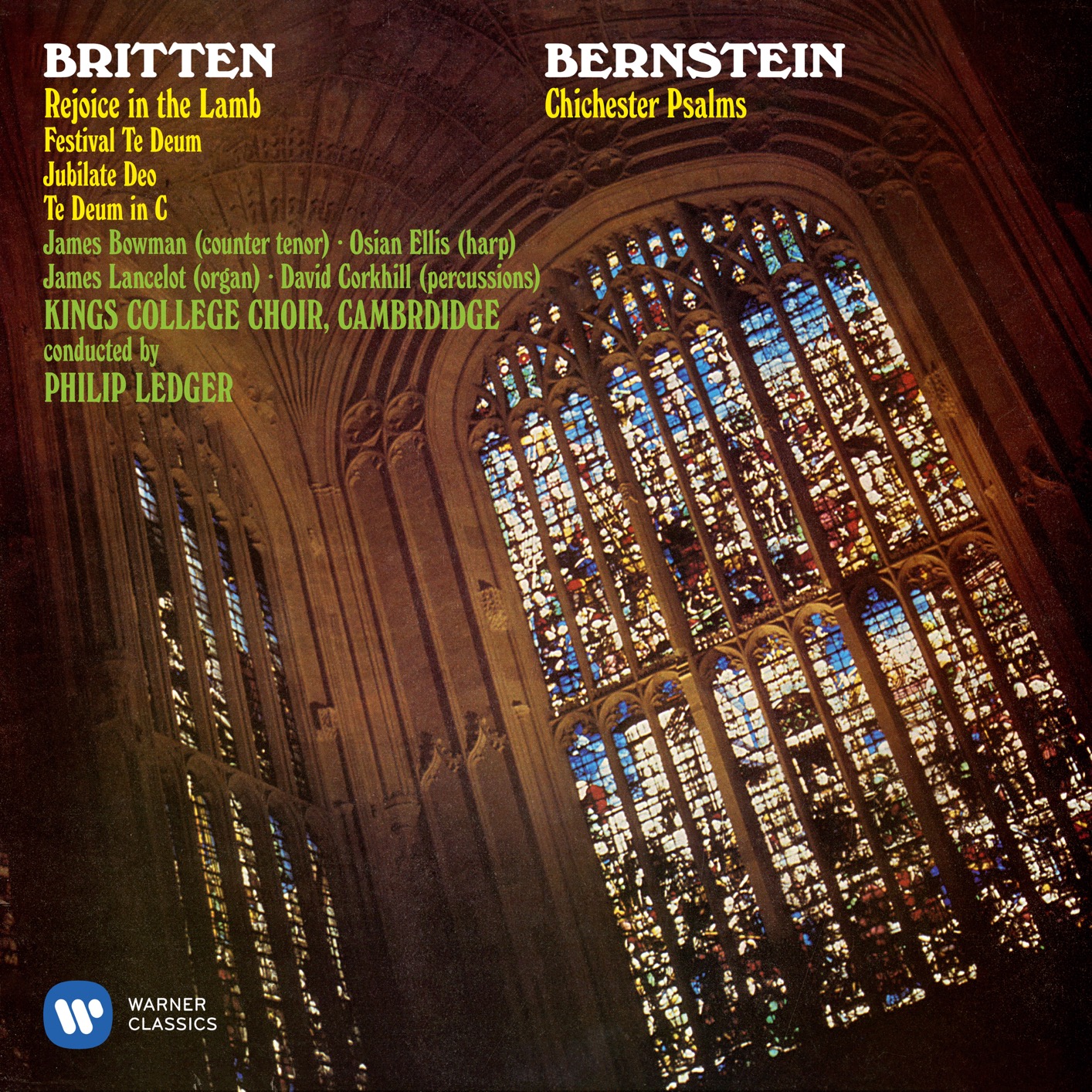 Choir of King’s College, Cambridge & Philip Ledger – Bernstein: Chichester Psalms – Britten: Rejoice the Lamb & Festival Te Deum (Remastered) (2019) [FLAC 24bit/192kHz]