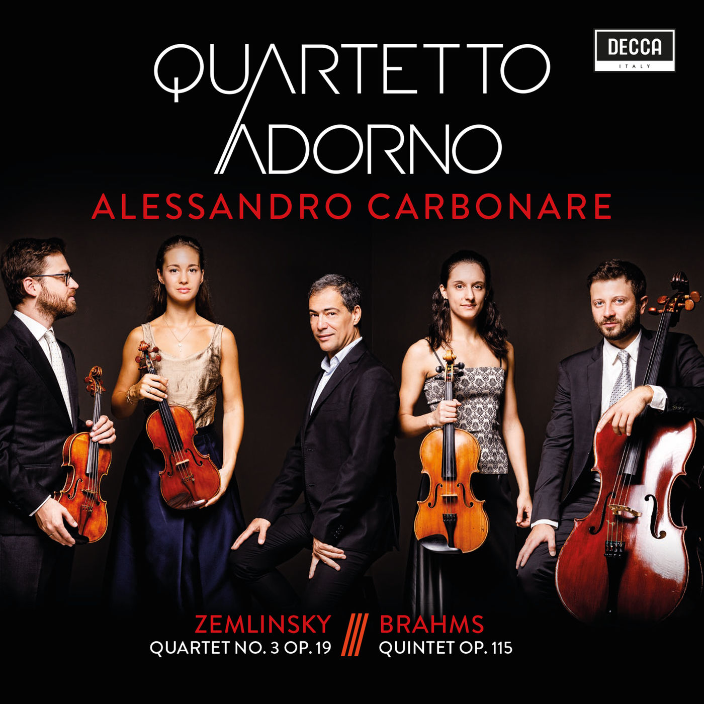 Quartetto Adorno & Alessandro Carbonare – Zemlinsky: Quartet No. 3 Op. 19 – Brahms: Quintet Op. 115 (2019) [FLAC 24bit/96kHz]