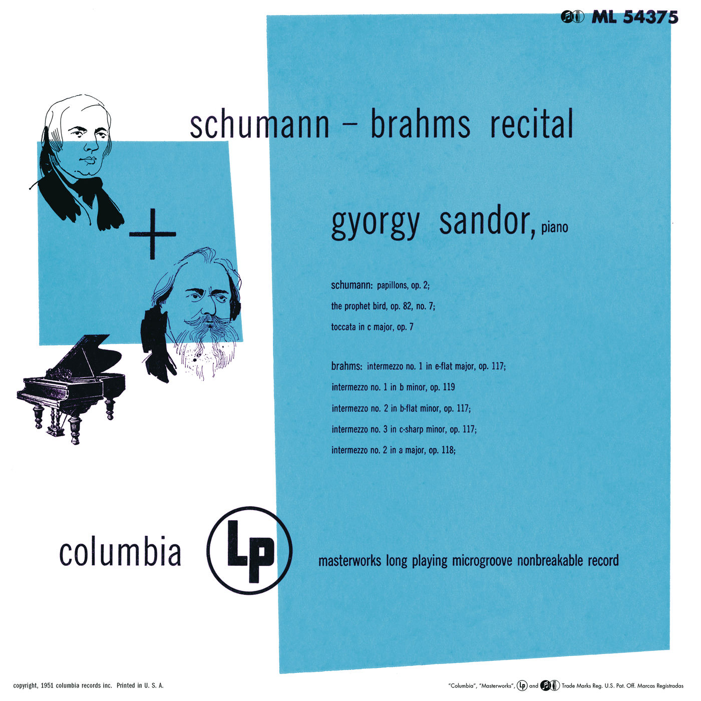 Gyorgy Sandor - Sandor Plays Schumann & Brahms (Remastered) (2020) [FLAC 24bit/96kHz]