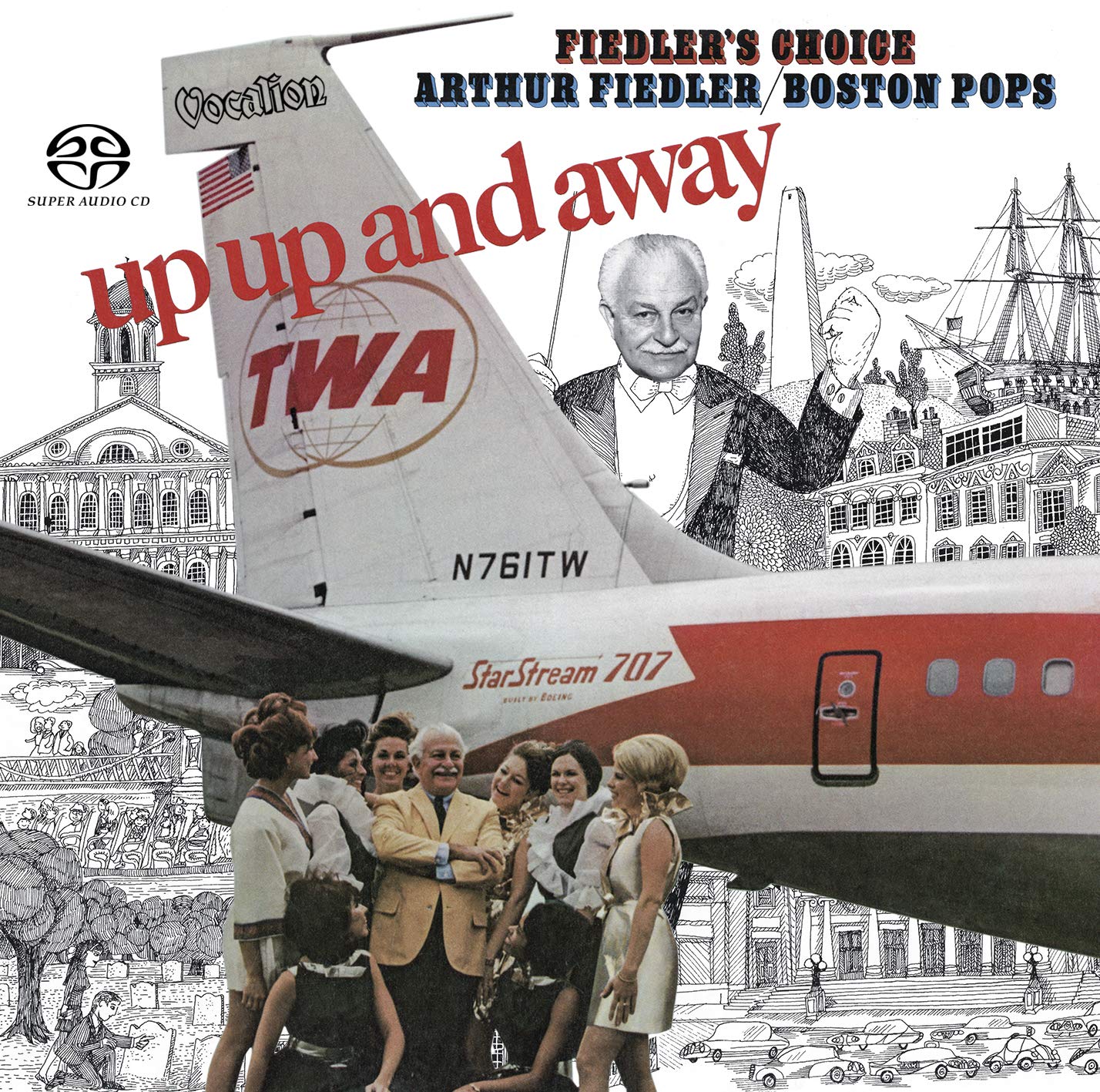Arthur Fiedler & The Boston Pops - Up, Up and Away & Fiedler’s Choice (1968 & 1970) [Reissue 2019] SACD ISO + FLAC 24bit/96kHz