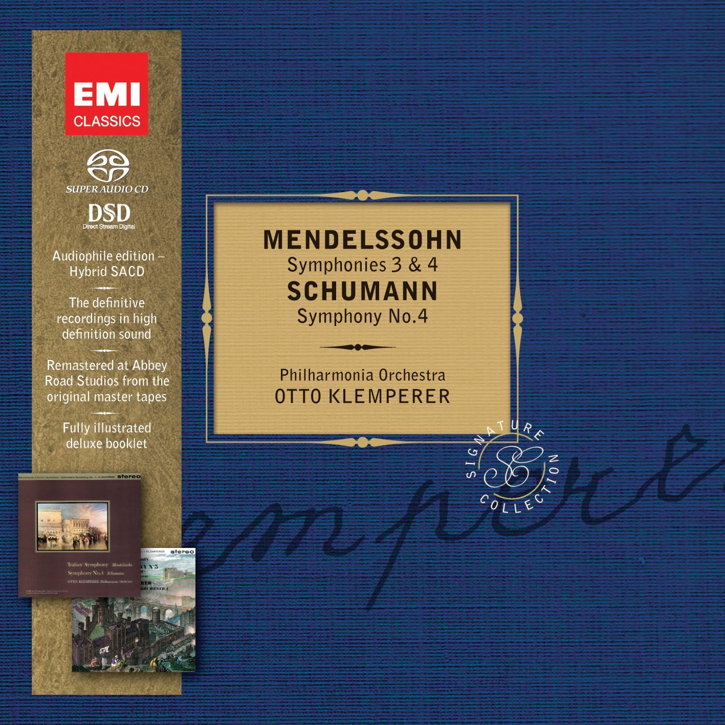 Otto Klemperer, Philharmonia Orchestra - Mendelssohn: Symphonies 3 & 4 / Schumann: Symphony 4 (2012) SACD ISO + FLAC 24bit/96kHz