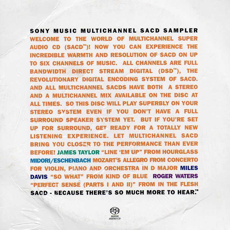 Various Artists – Sony Music Multichannel SACD Sampler (2001) MCH SACD ISO