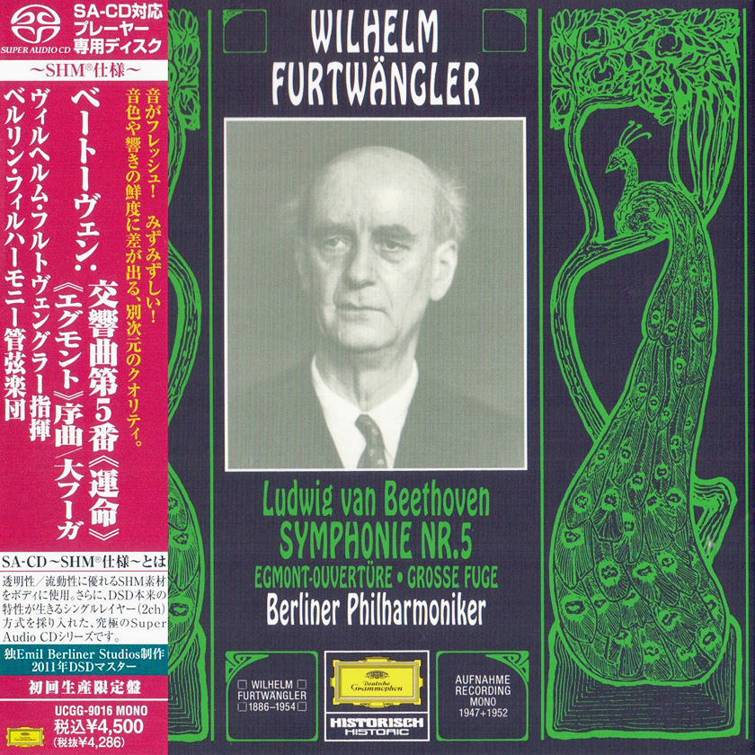 Wilhelm Furtwangler, Berliner Philharmoniker – Beethoven: Symphony 5 / Egmont Ouverture / Grosse Fuge (1961) [Japan 2011] SACD ISO + FLAC 24bit/96kHz