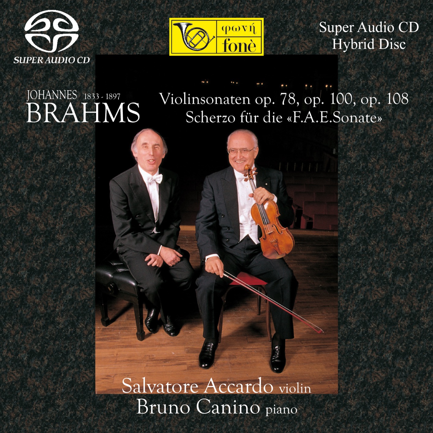 Salvatore Accardo & Bruno Canino - Johannes Brahms Sonaten op.78, op.100, op. 108 (2010/2021) [FLAC 24bit/88,2kHz]