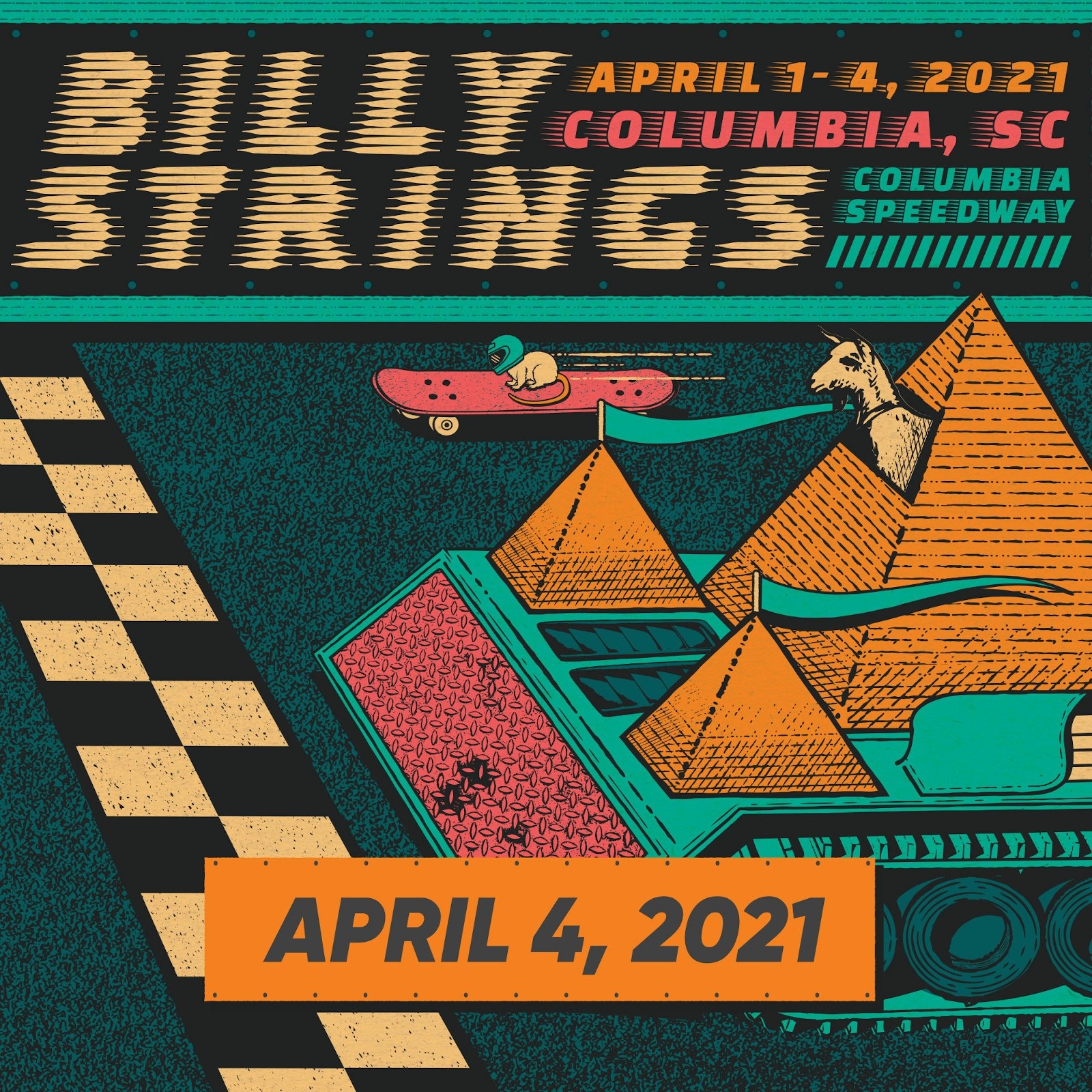 Billy Strings - 2021-04-04 Columbia Speedway, Columbia, SC (2021) [FLAC 24bit/48kHz]