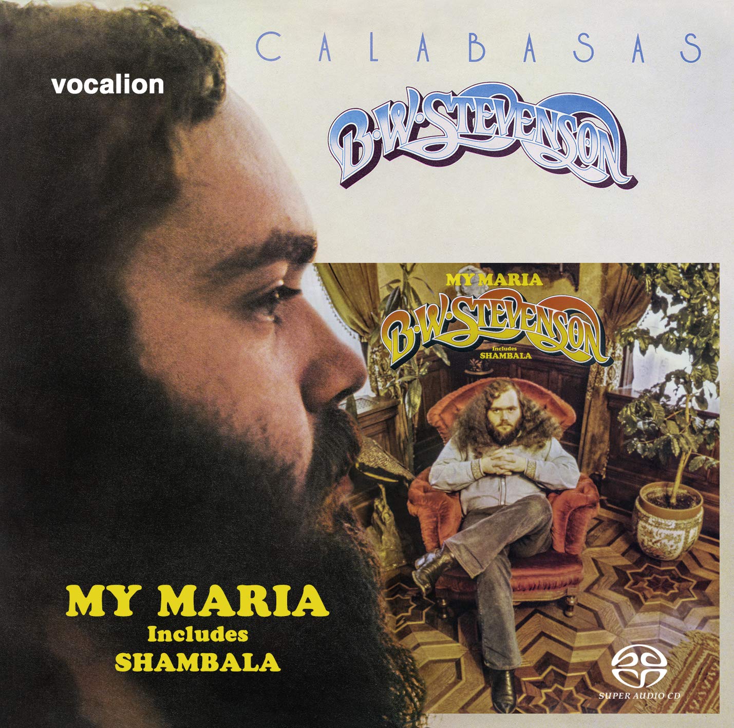 B.W. Stevenson – My Maria & Calabasas (1973 & 1974) [Reissue 2019] MCH SACD ISO + FLAC 24bit/96kHz