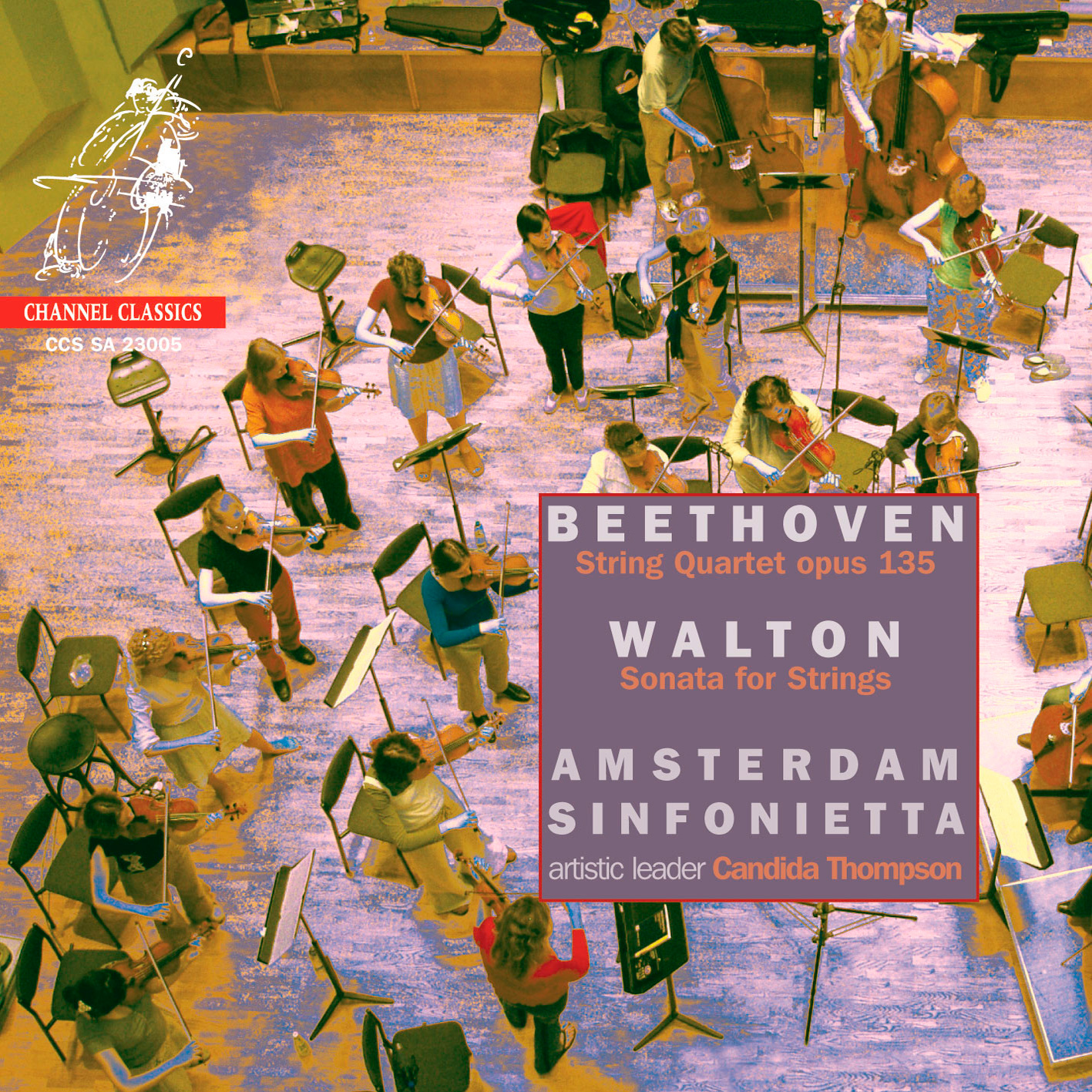 Amsterdam Sinfonietta – Beethoven: String Quartet & Walton: Sonata for Strings (2005) [DSF DSD64/2.82MHz + FLAC 24bit/96kHz]