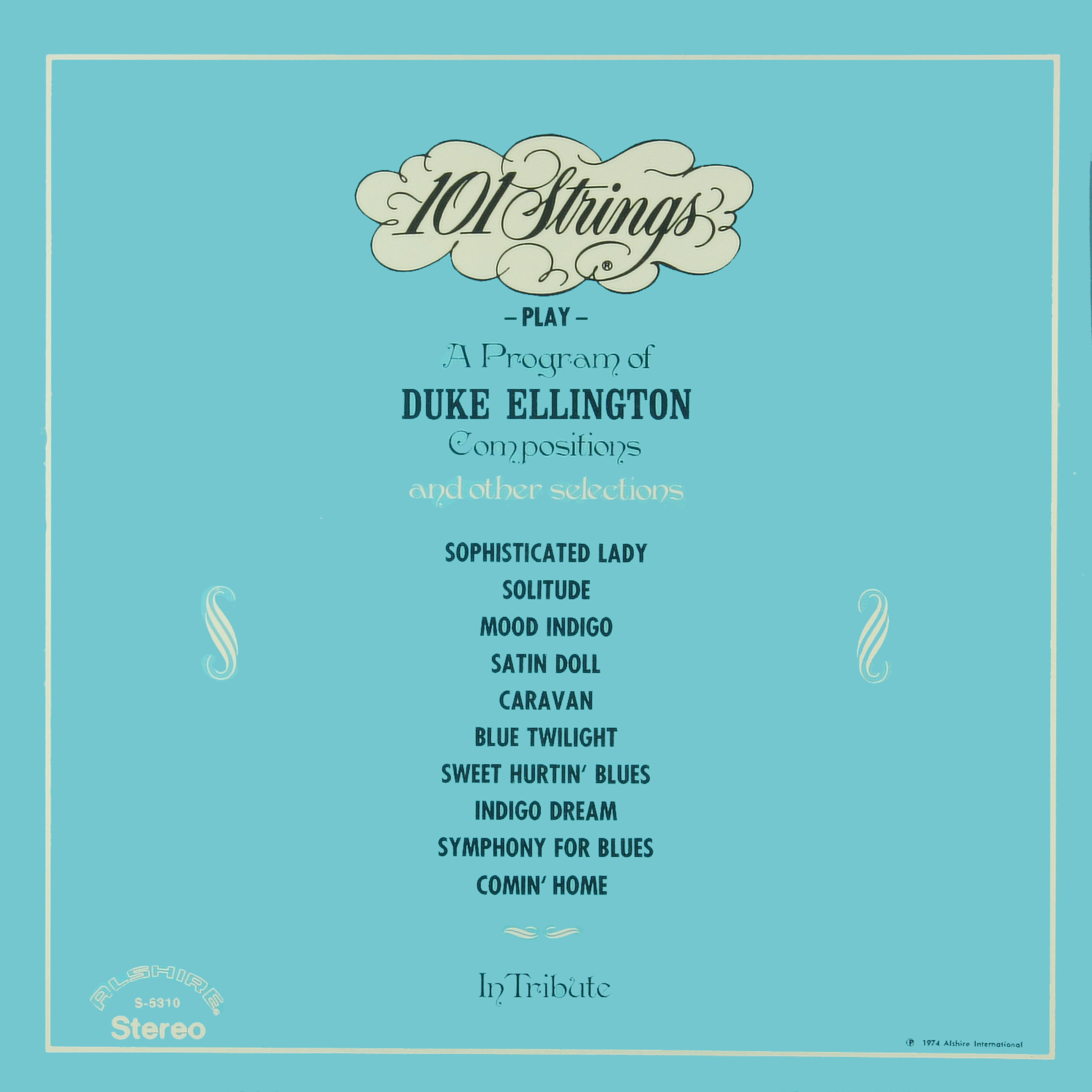 101 Strings Orchestra - Play a Program Of Duke Ellington Compositions (1974/2021) [FLAC 24bit/96kHz]