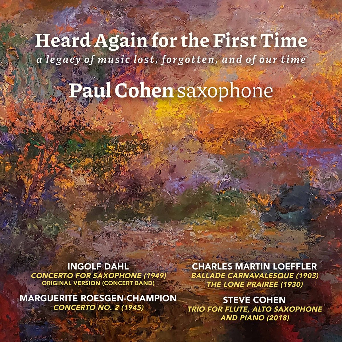 Paul Cohen - Heard Again for the First Time (2021) [FLAC 24bit/44,1kHz]