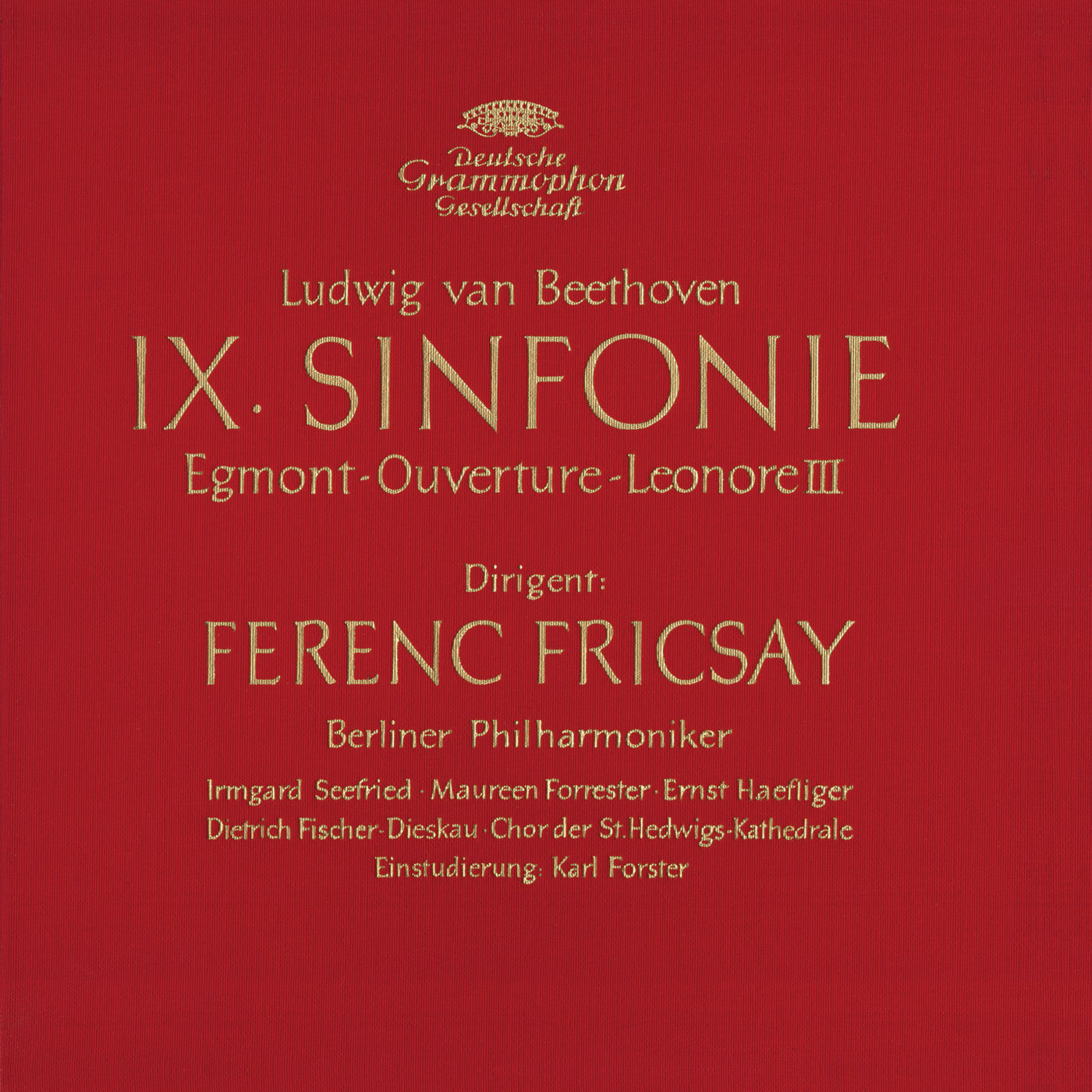 Berliner Philharmoniker, Ferenc Fricsay - Beethoven: Symphony No.9, Egmont, Le (2015/2021) [FLAC 24bit/96kHz]